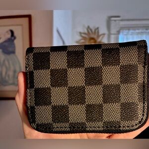 Damier Pochette Cles Checkered Credit Card Holder LV - like 💗